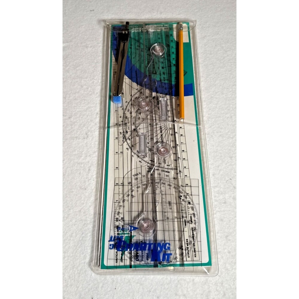 Davis Instruments #1083 Charting Kit NEW Parallel Ruler- Protractor-Plotter